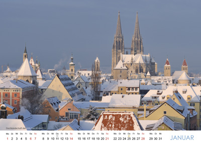 Regensburg im Licht der Jahreszeiten 2024 Januar